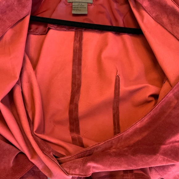 VINTAGE! Red Leather Wrap Top Size Medium - Picture 11 of 13